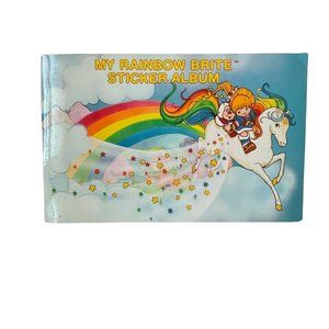 1983 Vintage Hallmark Rainbow Brite used sticker collection album book